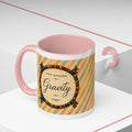Gravity “Stay Grounded, Sugar.” Pink Accent Mug – 11 oz
