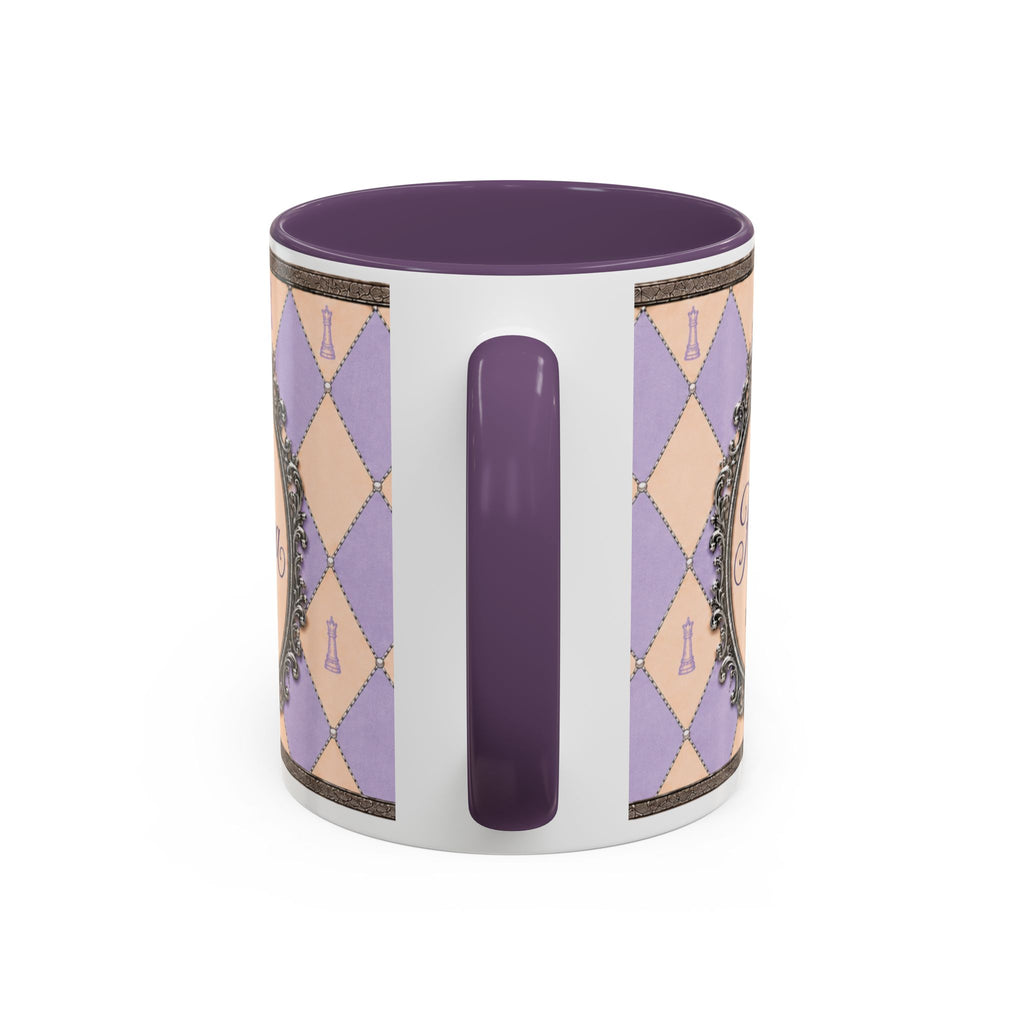 Karma “Babes… I Definitely Saw That.” Purple Accent Mug – 11 oz