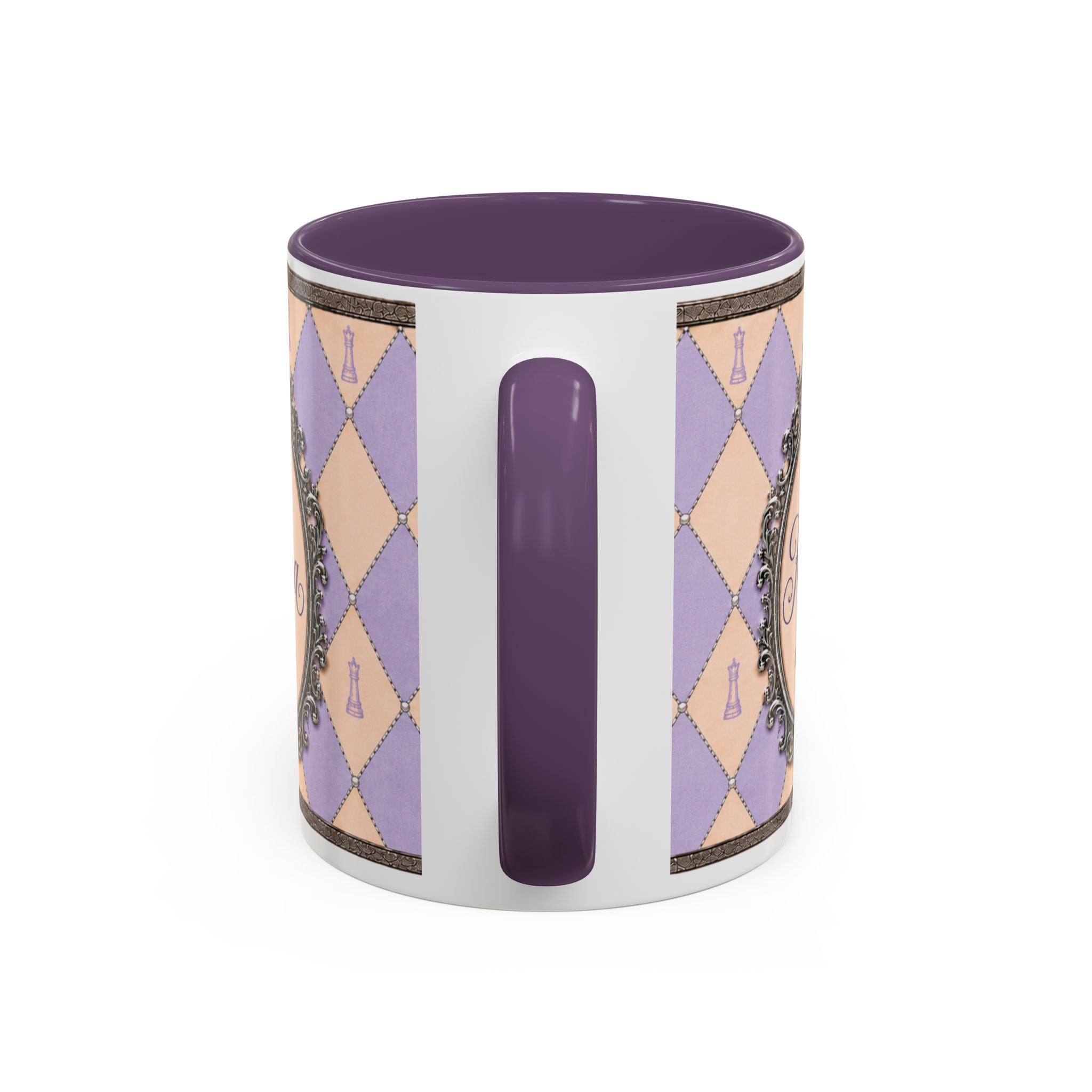 Karma “Babes… I Definitely Saw That.” Purple Accent Mug – 11 oz