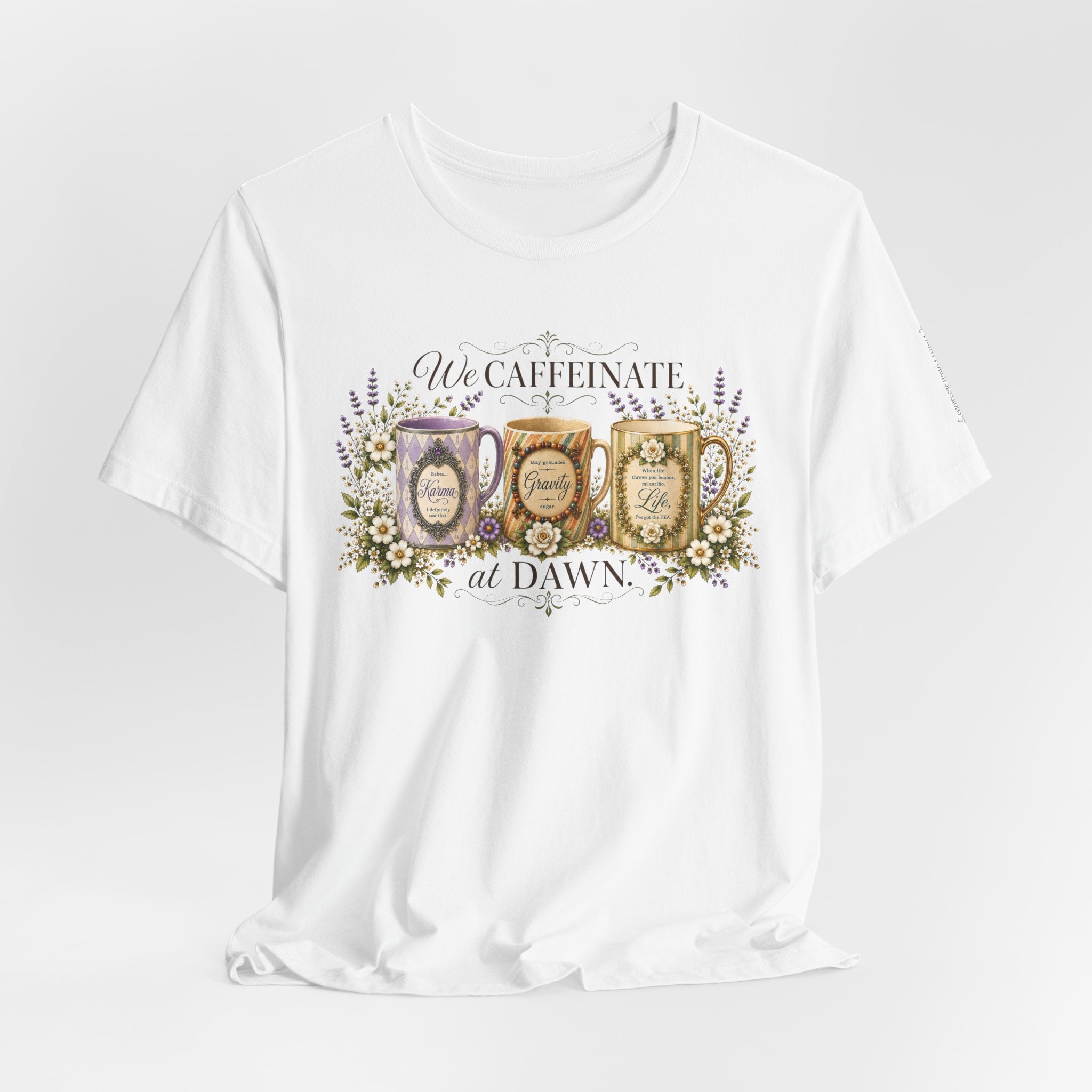 Front Porch Sessions "We Caffeinate at Dawn" Unisex T-shirt